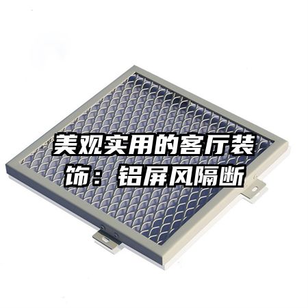 美观实用的客厅装饰:铝屏风隔断